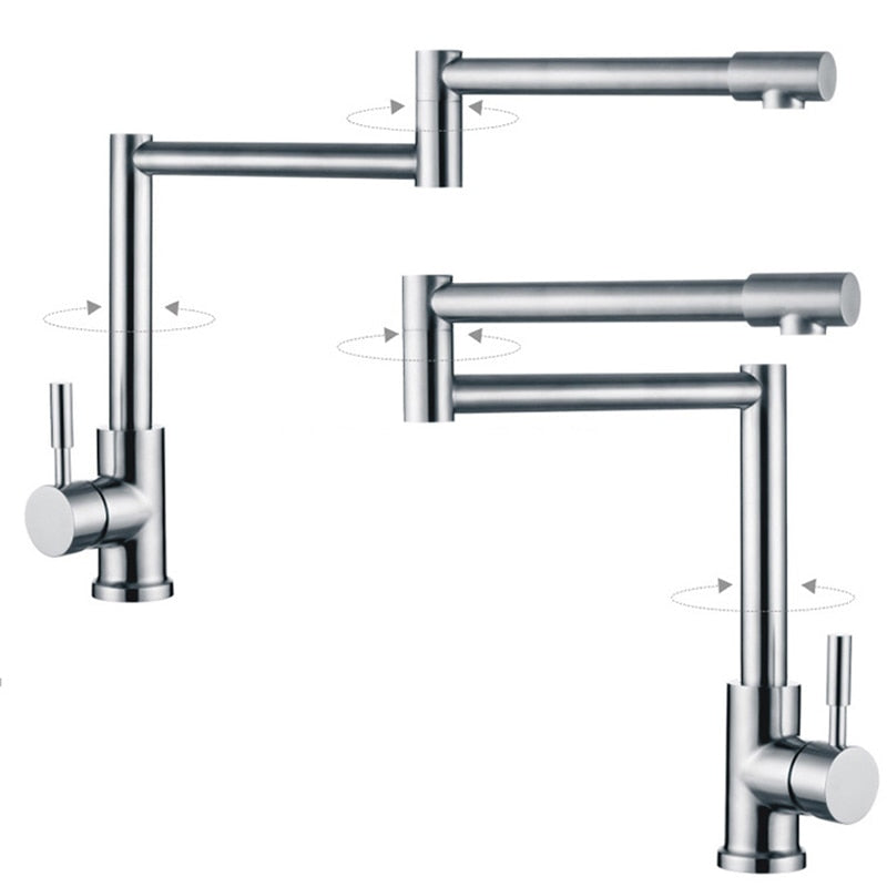 BAKALA Stainless Steel Folding Kitchen Faucet