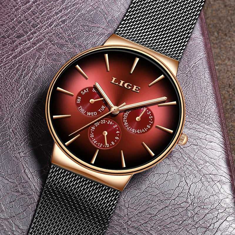 LIGE Luxury Mens Watches