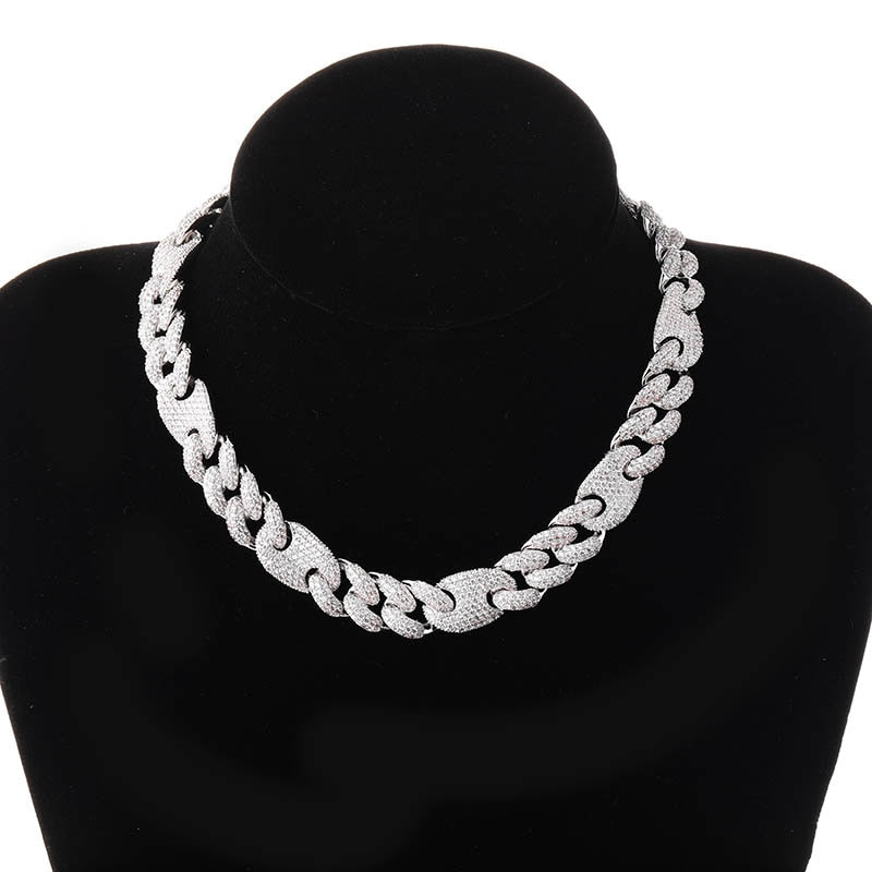 TOPGRILLZ 16mm Miami New Box Clasp Cuban Link Chain