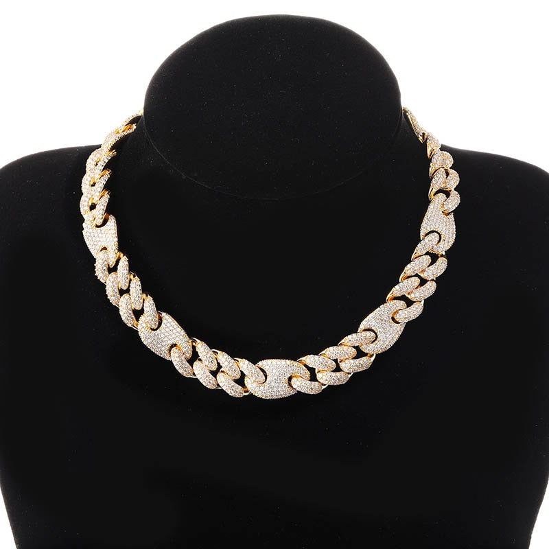 TOPGRILLZ 16mm Miami New Box Clasp Cuban Link Chain