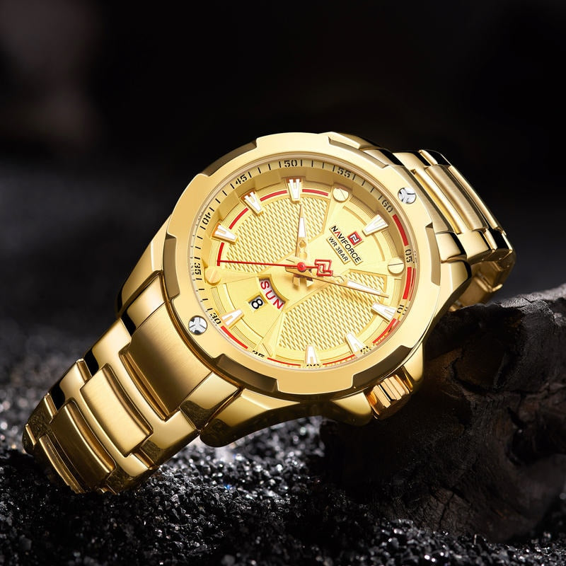 NAVIFORCE Luxury Gold Watch